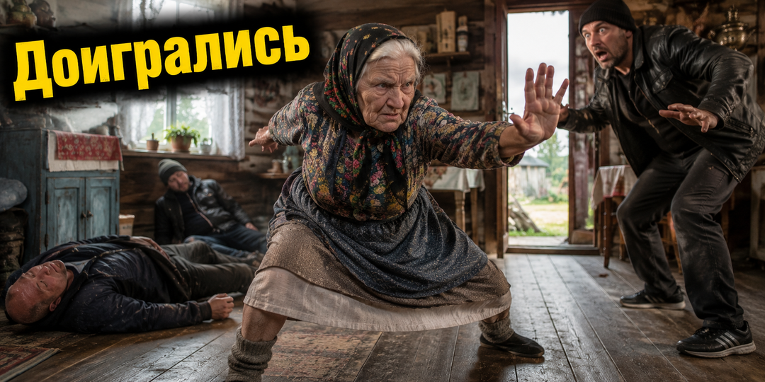 Грабители банка взяли в заложницы деревенскую бабку, не зная, что она бывший тренер по борьбе сумо