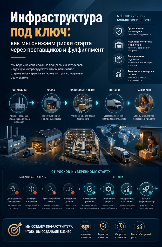    Инфраструктура под ключ: как снизить риски и запустить продажи на Wildberries без своего склада Рахим Танжариков