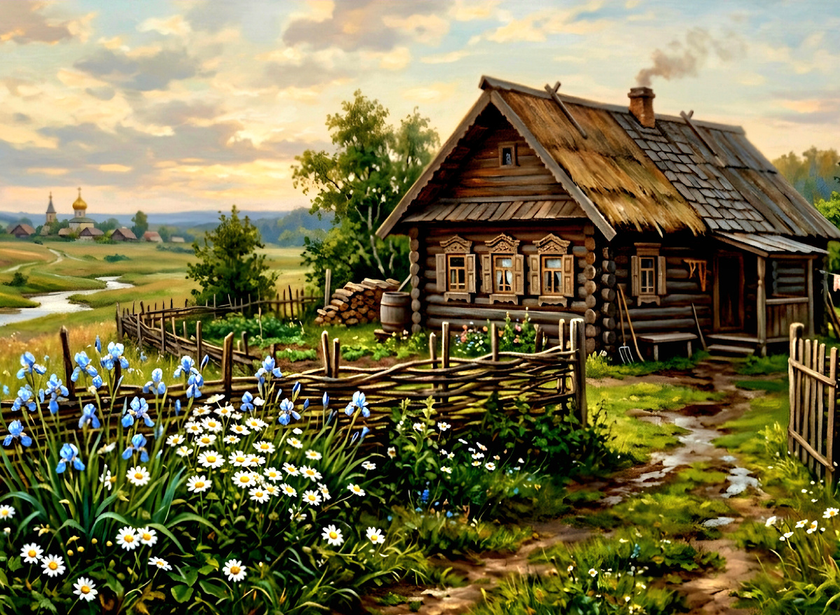 Касатики и ромашки.И.И.