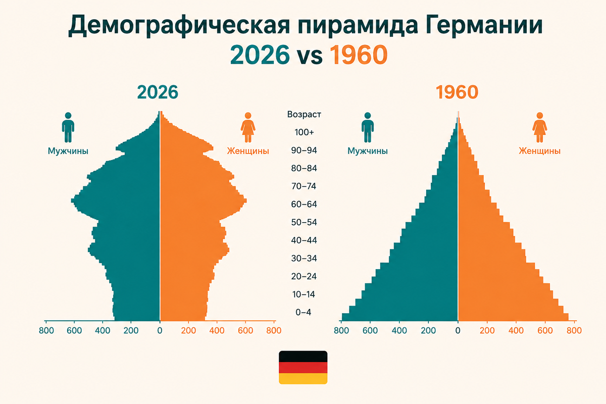Каждый четвёртый евро немецкого бюджета уходит пенсионерам. Молодые платят — и не получат того же.
