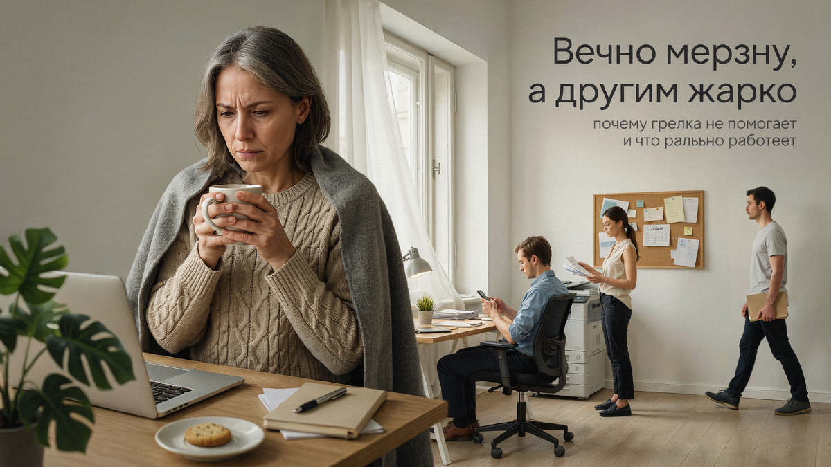 Вроде здоровы, ничего не болит, а ощущение, что вам постоянно чуть холоднее, чем всем.