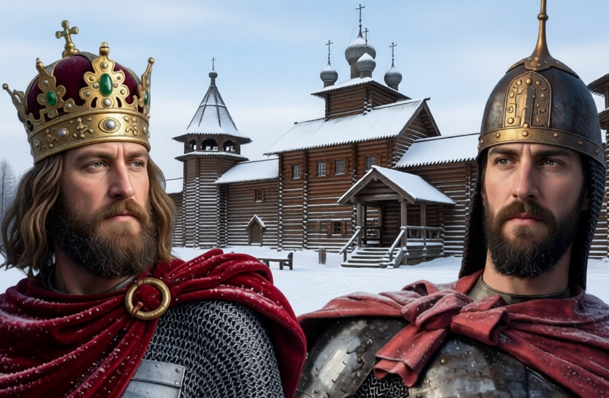 Данила Галицкий и Александр Невский по версии Алисы AI. 