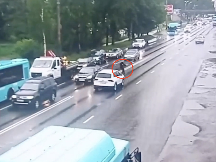     Кадр из видео ГИБДД России по Архангельской области