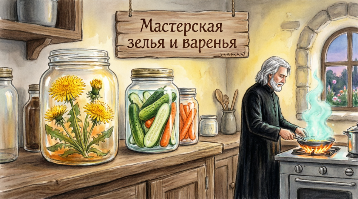 Яна кухне калдую очередные вкусности )) 