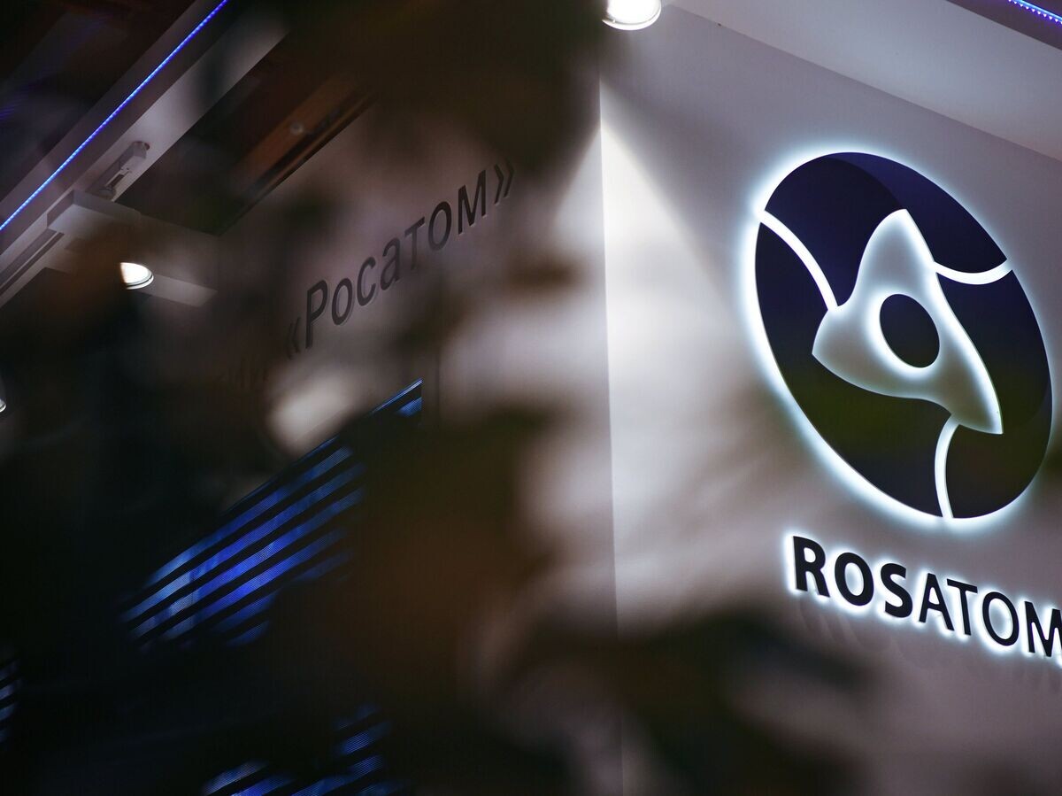    Логотип государственной корпорации по атомной энергии "Росатом"© РИА Новости . Евгений Биятов