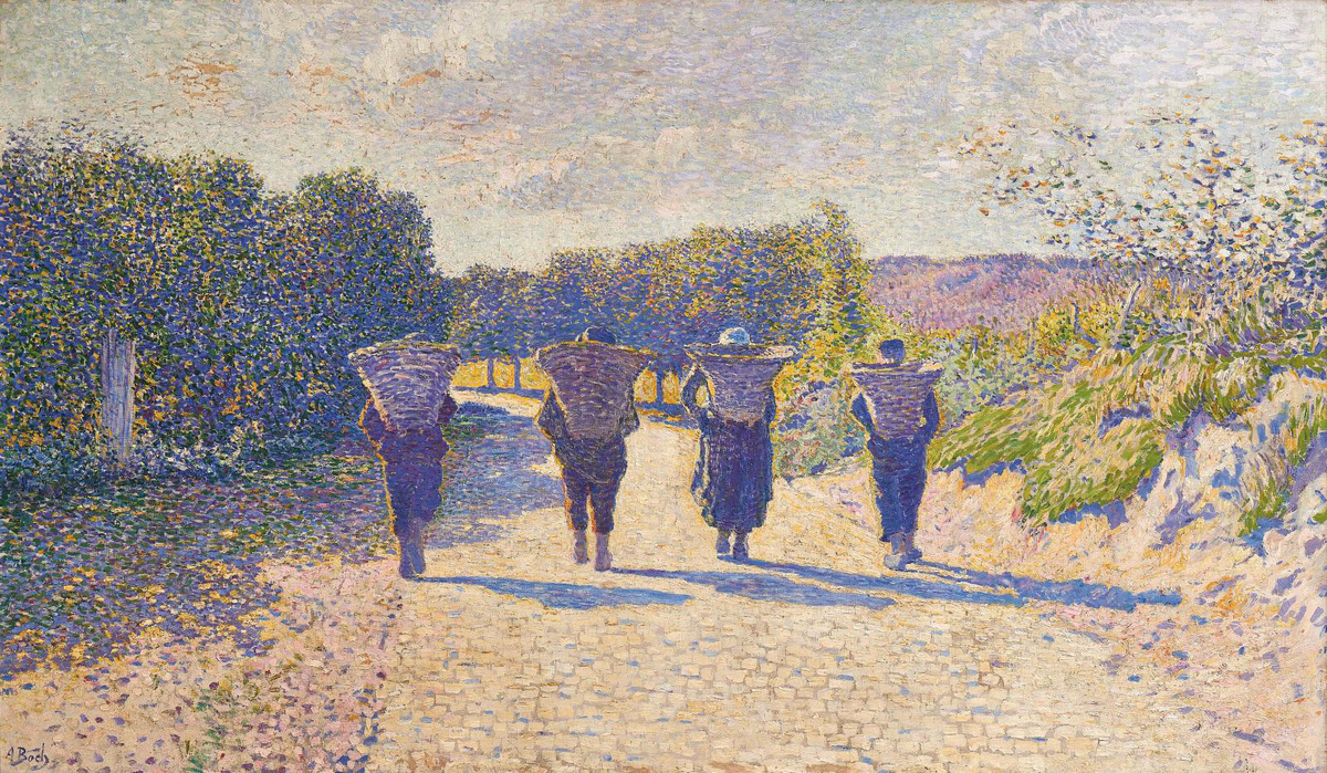 Анна Бох. Возвращение с рыбалки. 1891