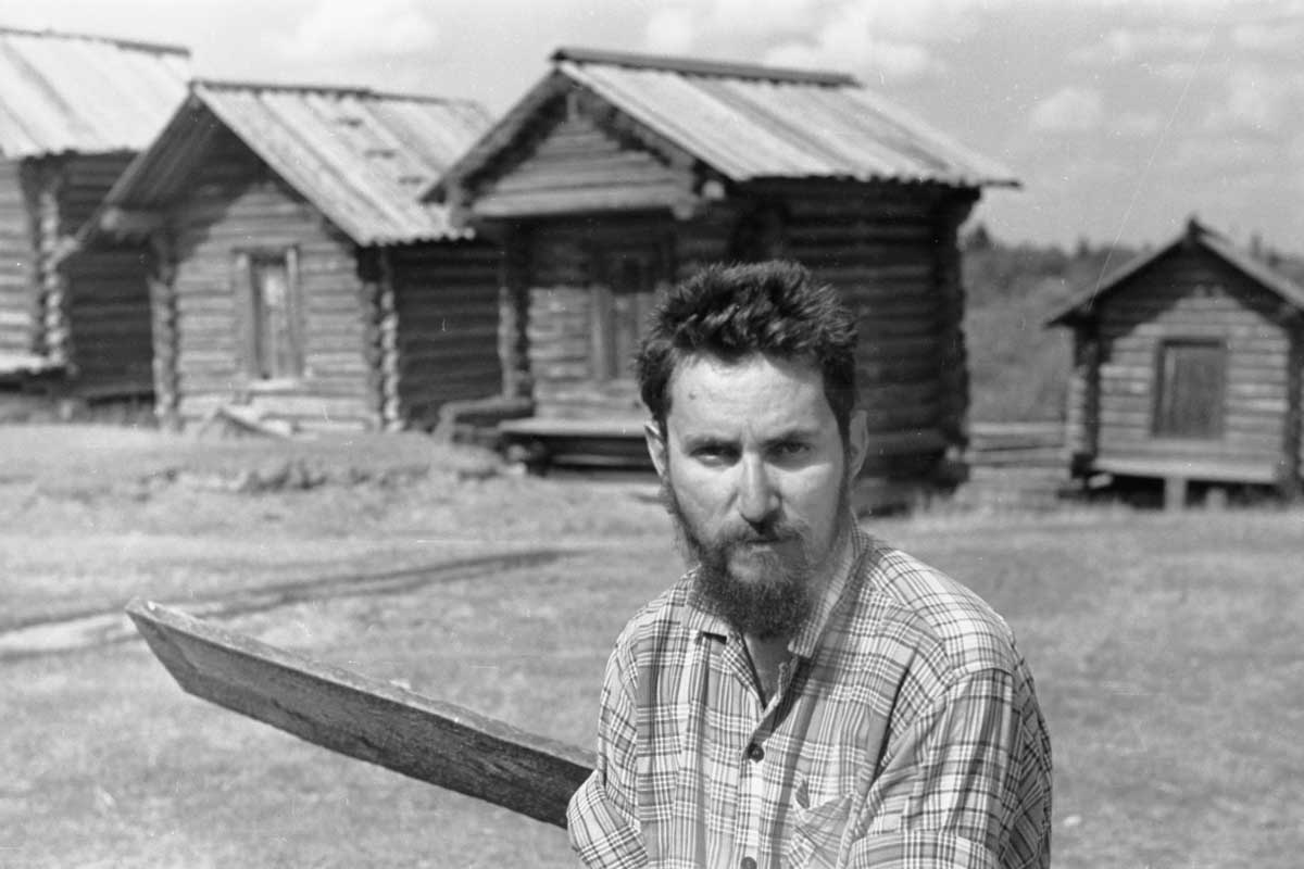 Деревня Шардонемь на реке Пинеге. 1968 год. Фото из личного архива М. Мильчика