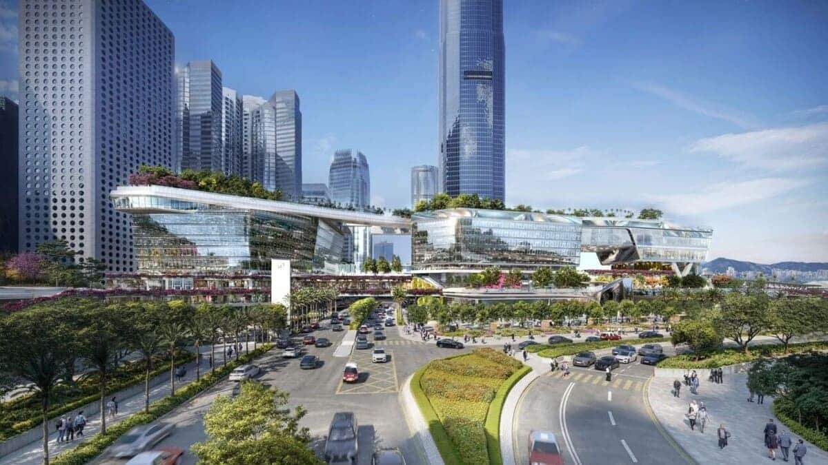    Рендер «горизонтального небоскреба» Central Yards / © UNStudio