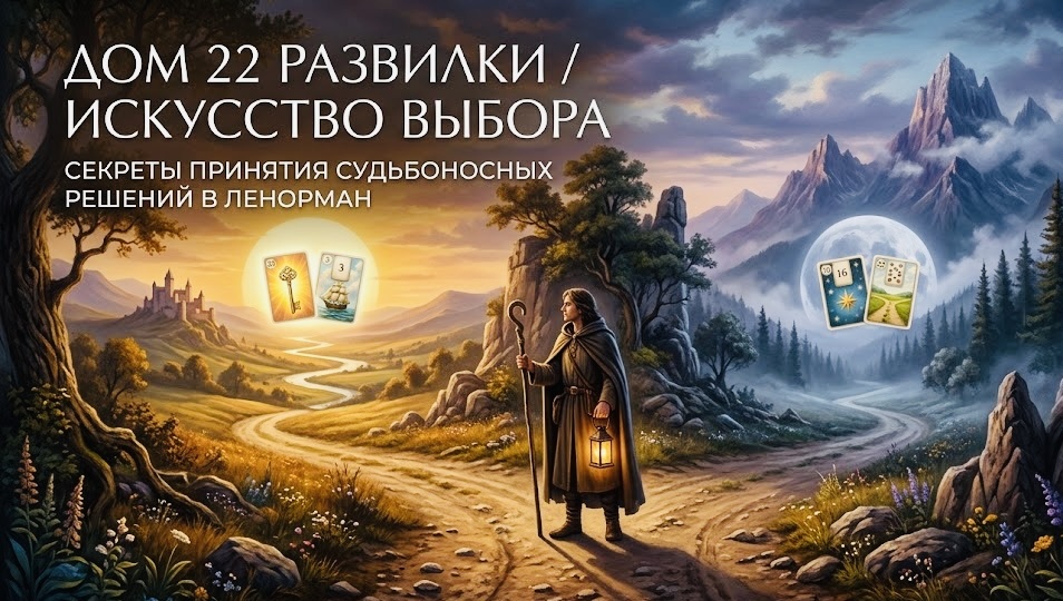 Как трактовать 22 дом Развилки. Секреты принятия судьбоносных решений, выбора пути и двойных стандартов в Большом раскладе Ленорман.