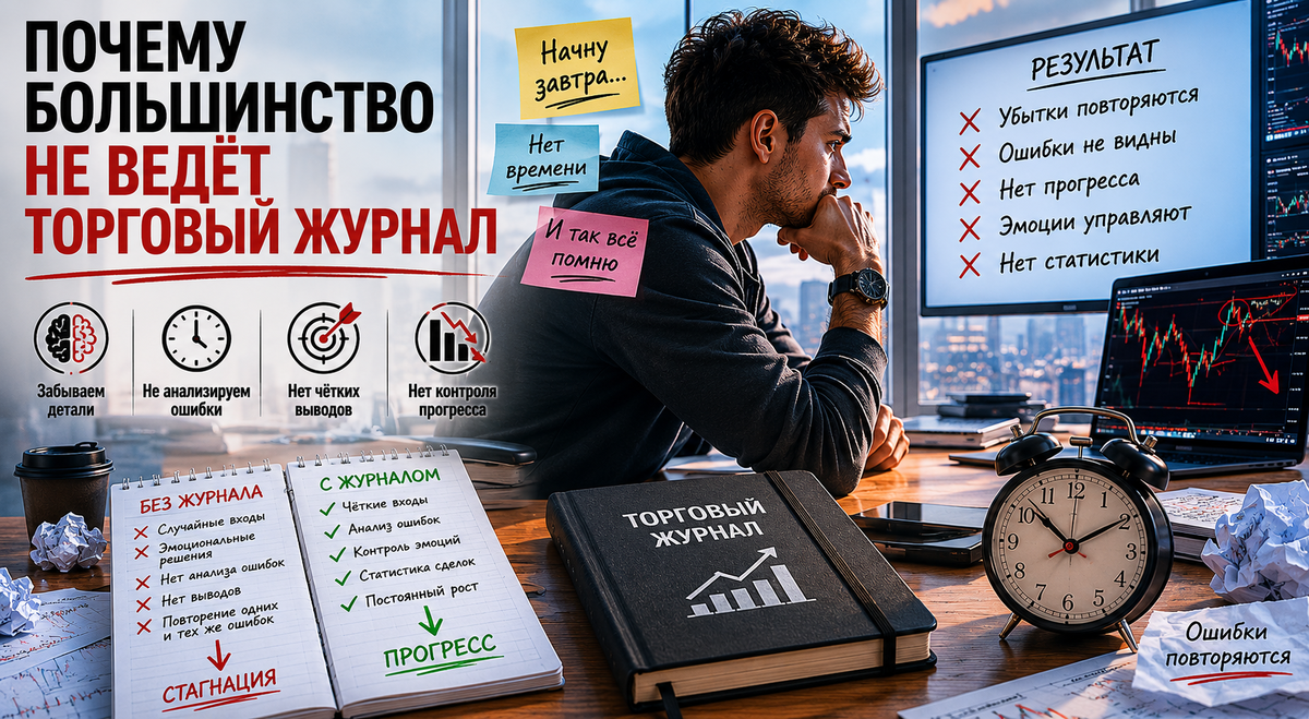 Почему большинство не ведёт торговый журнал