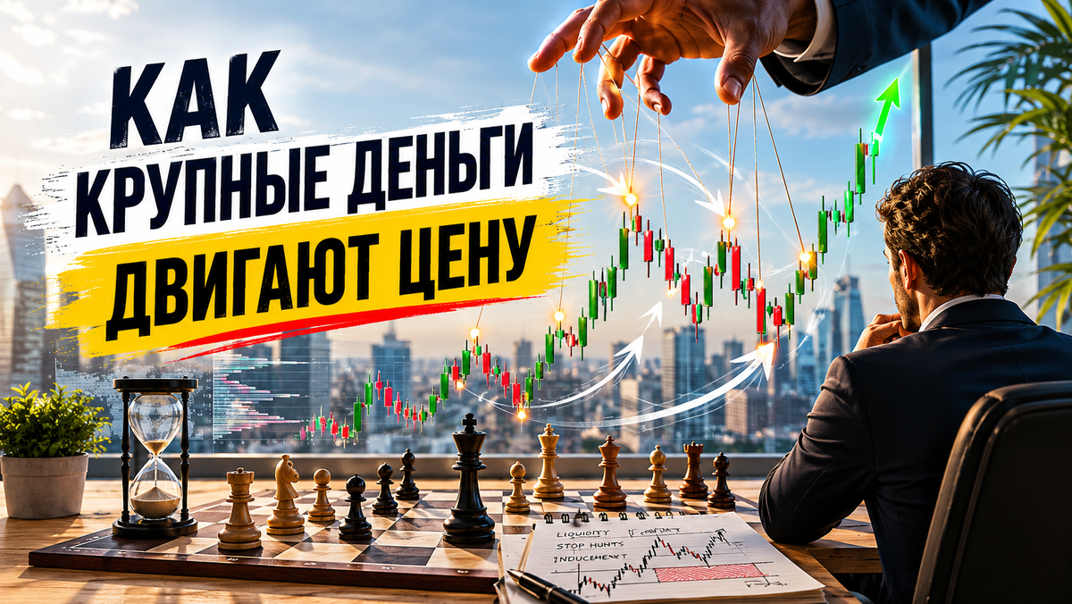 Как крупные деньги двигают цену
