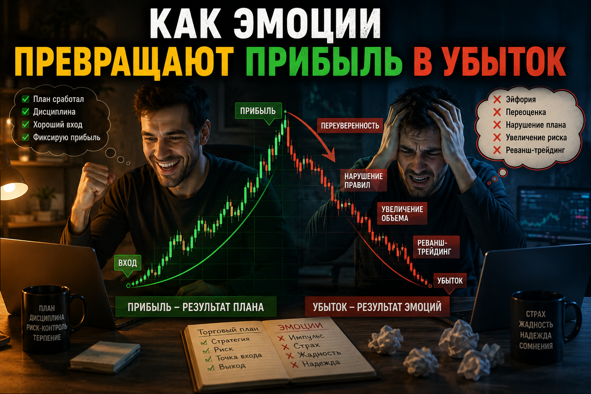 Как эмоции превращают прибыльную сделку в убыток