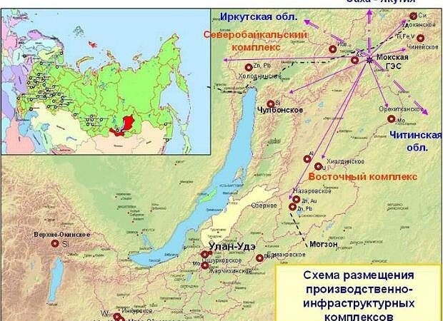 Мокская и Ивановская ГЭС на карте России
