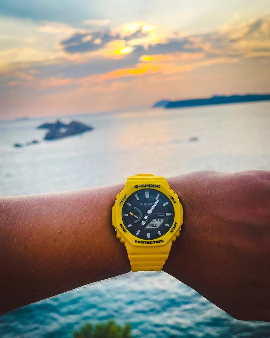 Часы G-Shock GA-B2100C-9A уверенно работают в жару за счет конструктивных особенностей