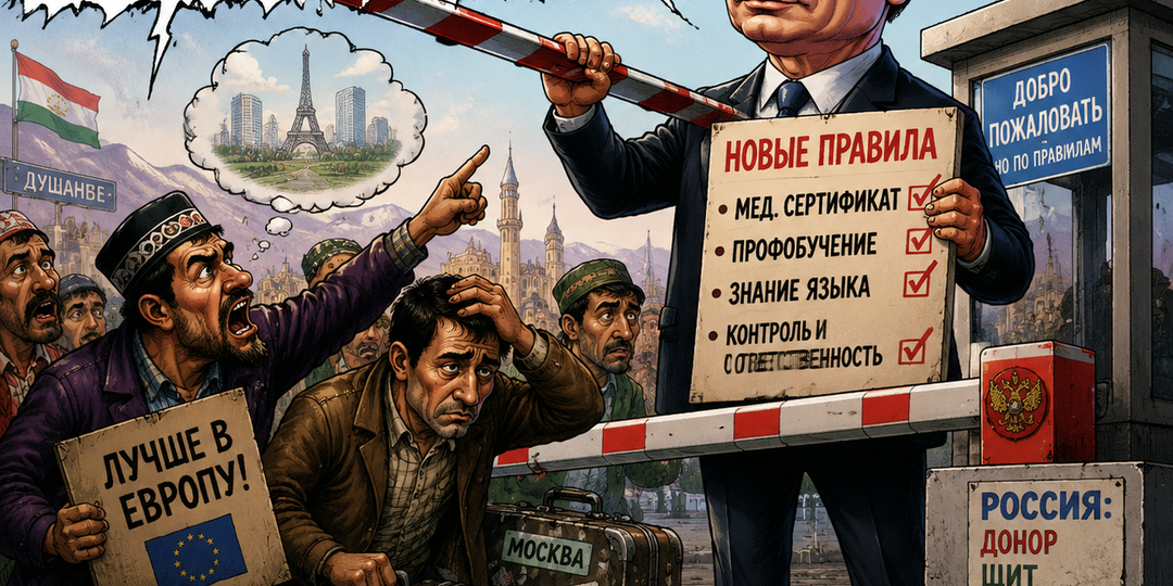 «Лучше в Европу»: таджикские соцсети взорвались после ужесточения правил трудовой миграции в Россию