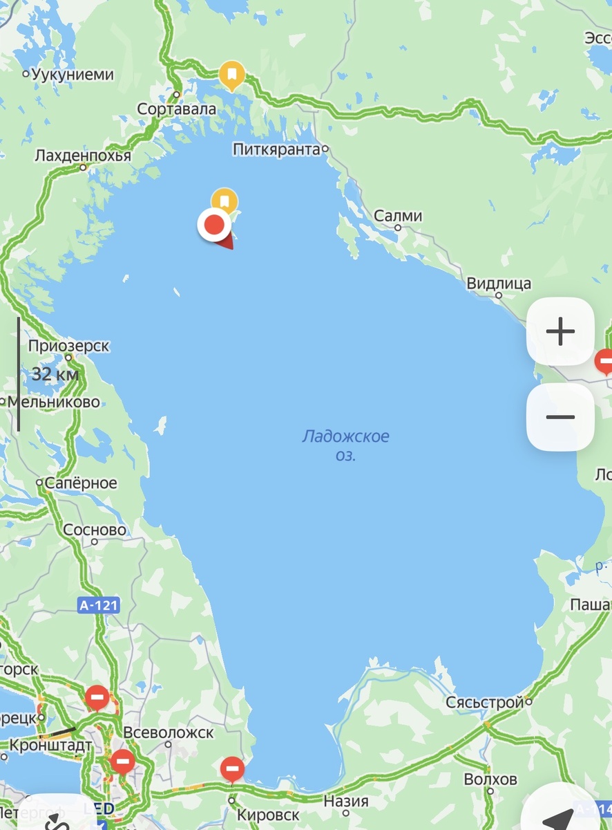 Валаам – крупный остров посреди Ладожского озера