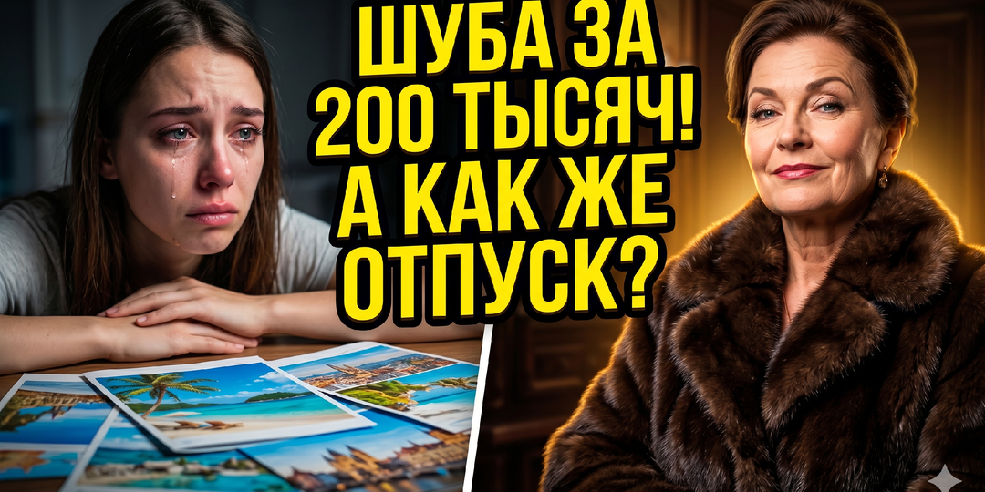 Муж купил маме шубу за 200 тысяч, а мне сказал, что денег на отпуск нет