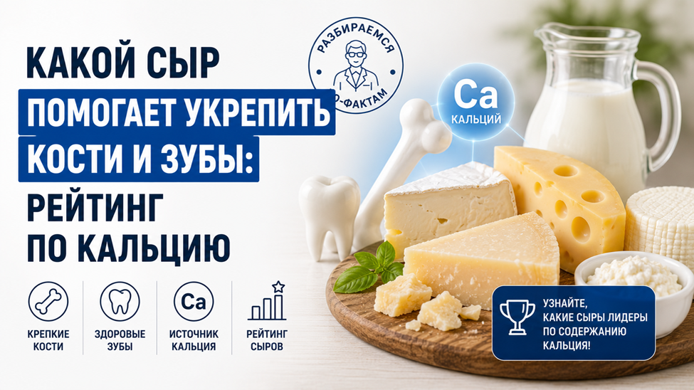 Сколько кальция в сыре