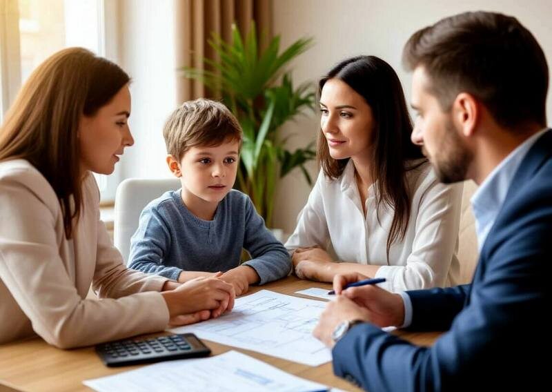Продать квартиру с долями у детей