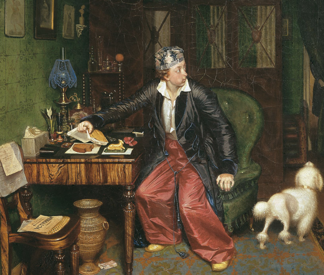 Федотов Павел (1815-1852). Завтрак аристократа. 1849-1850.