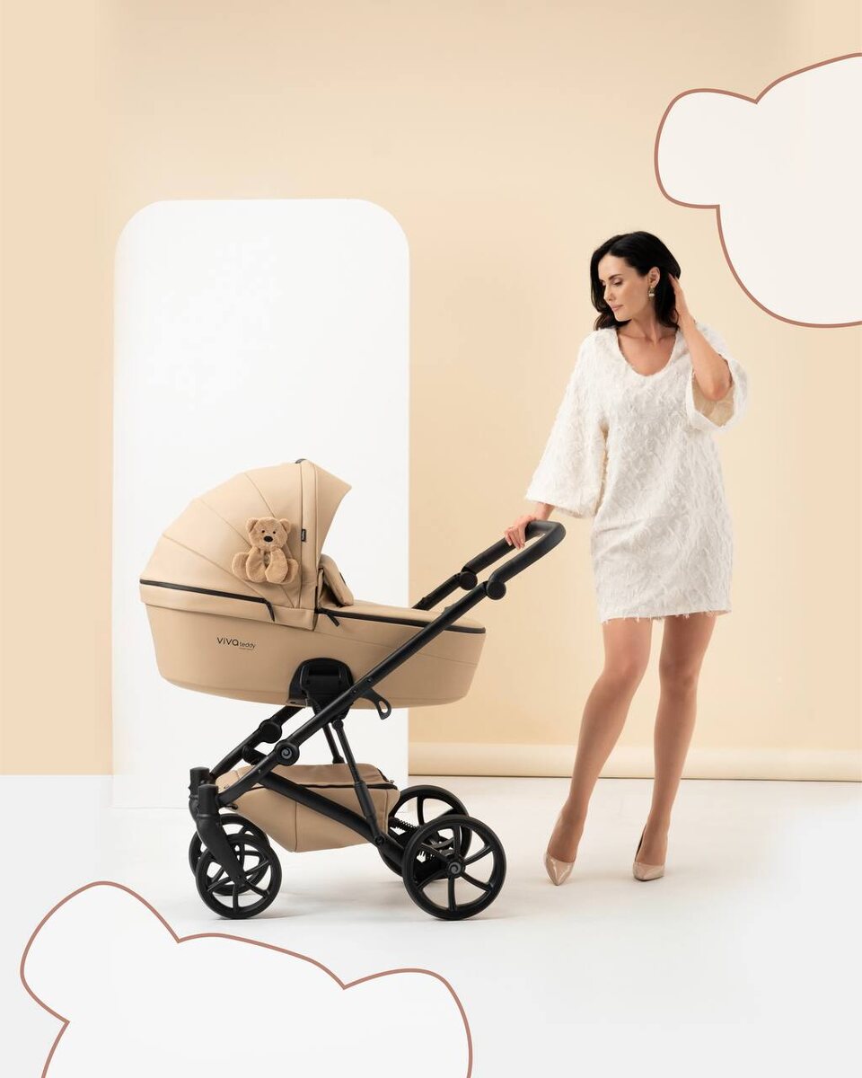 етская коляска Tutis Viva 6 Plus коллекция Teddy, Creamy в детском магазине PUPSIKINDER