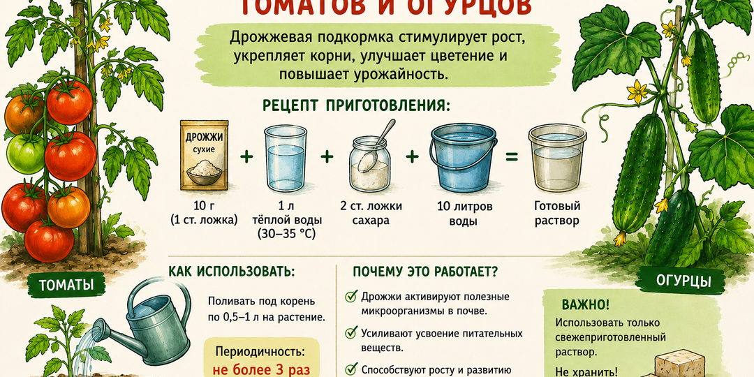 Дрожжевая подкормка.