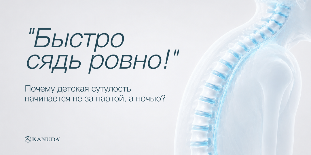 Фраза «Выпрямись!» не работает. Почему детская сутулость начинается не за партой, а ночью?