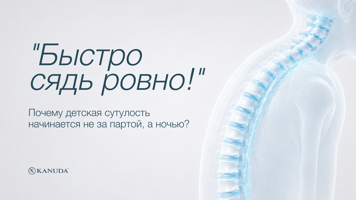 Почему детская сутулость начинается не за партой, а ночью?