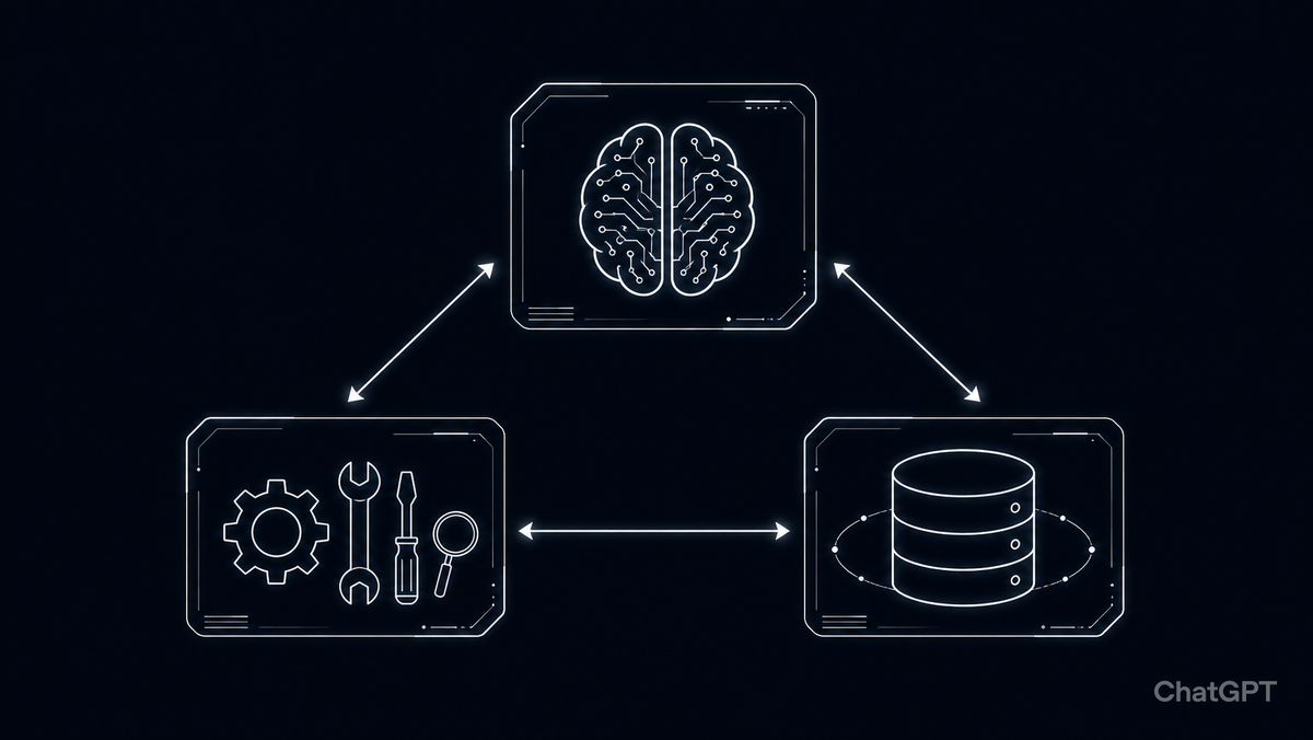 Схема архитектуры AI агента