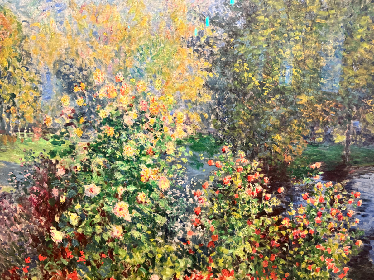 Клод Моне, Уголок сада в Монжероне (фрагмент), 1876-1877 гг.