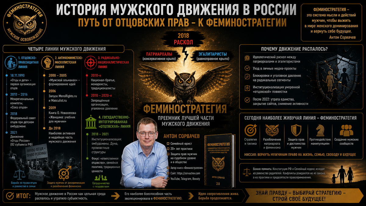 История мужского движения в России.