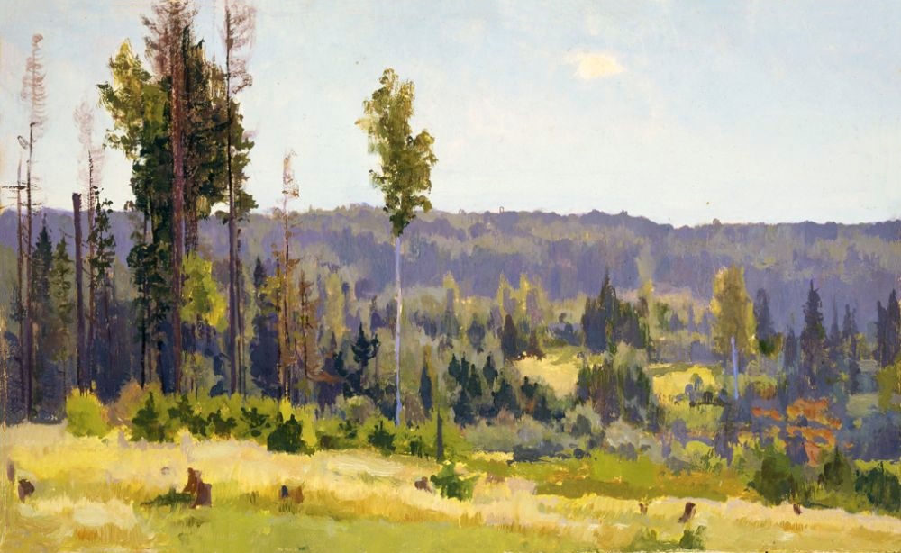 середина ХХ века. Картон; масло 22,9 х 37 см. Художественная культура Русского Севера, Архангельск