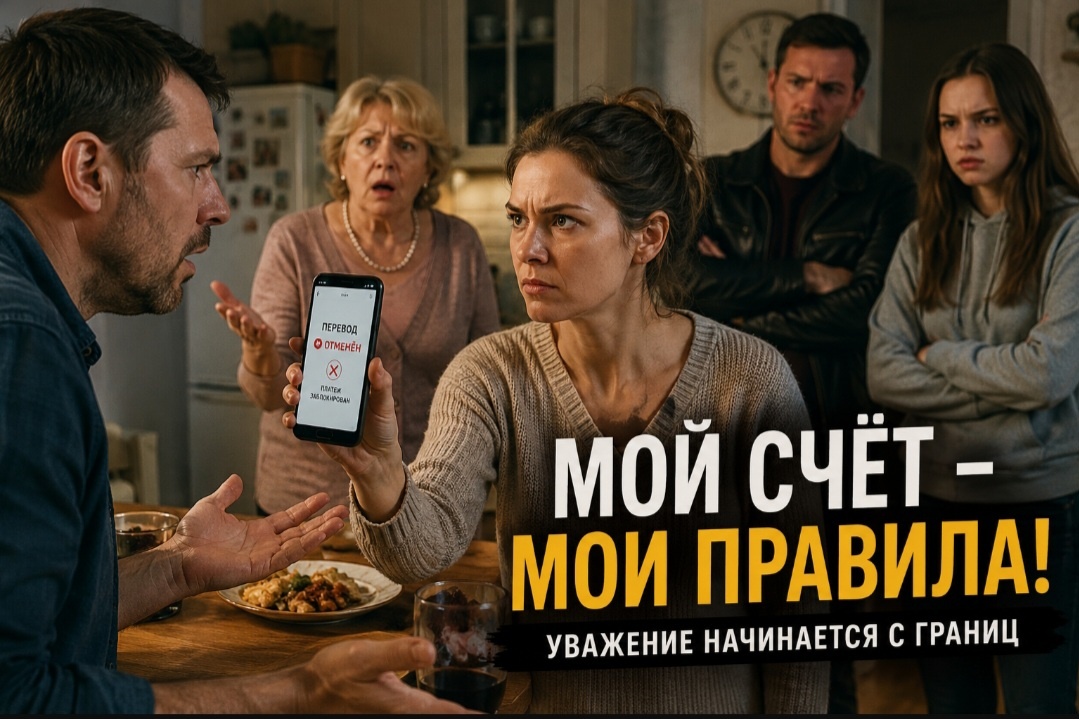 Муж решил, что моя зарплата — семейный бюджет его родственников. Зря