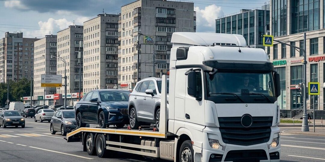 Увидел на автовозе новую «Волгу», которую собирают на бывшем заводе Volkswagen: что за моторы туда ставят