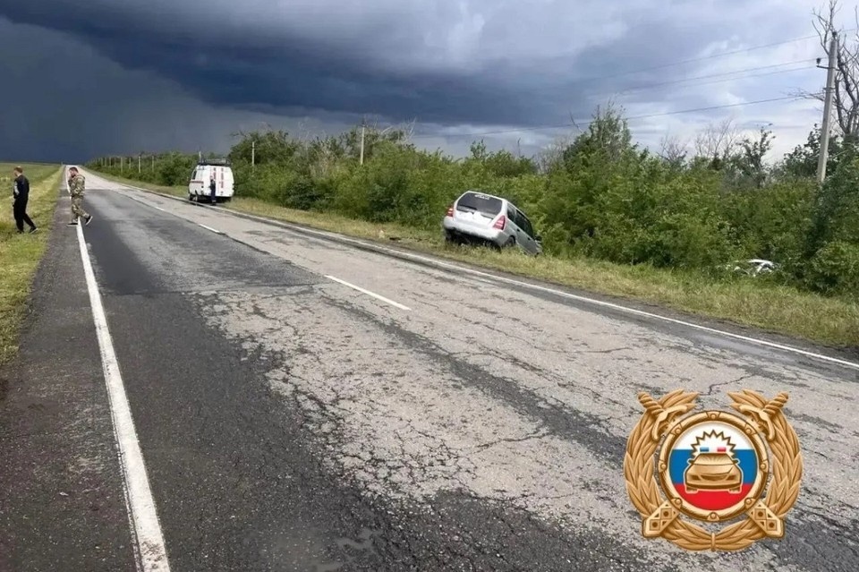    ДТП произошло на трассе «Зерноград — Усьман Веселый — Сальск». Фото: ГАИ по Ростовской области.
