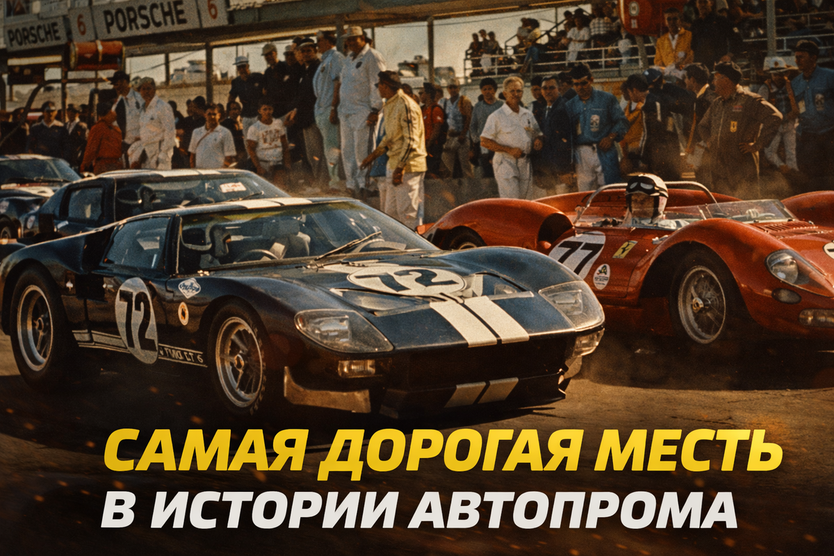 Летом 1963 года руководство Ford было уверено, что покупает Ferrari. Документы почти подготовили, юристы согласовали условия, а сделка оценивалась примерно в 10 миллионов долларов. Но в последний момент Энцо Феррари отказался подписывать контракт. Через несколько дней в Ford решили: если Ferrari нельзя купить — ее нужно победить.
