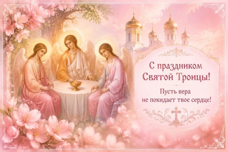    Открытки с Днем Святой Троицы: красивые поздравления и пожелания 2026 Фото: сгенерировано нейростетью GPT Image