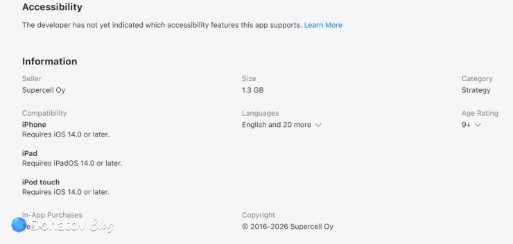    Системные требования игры Clash Royale из App Store