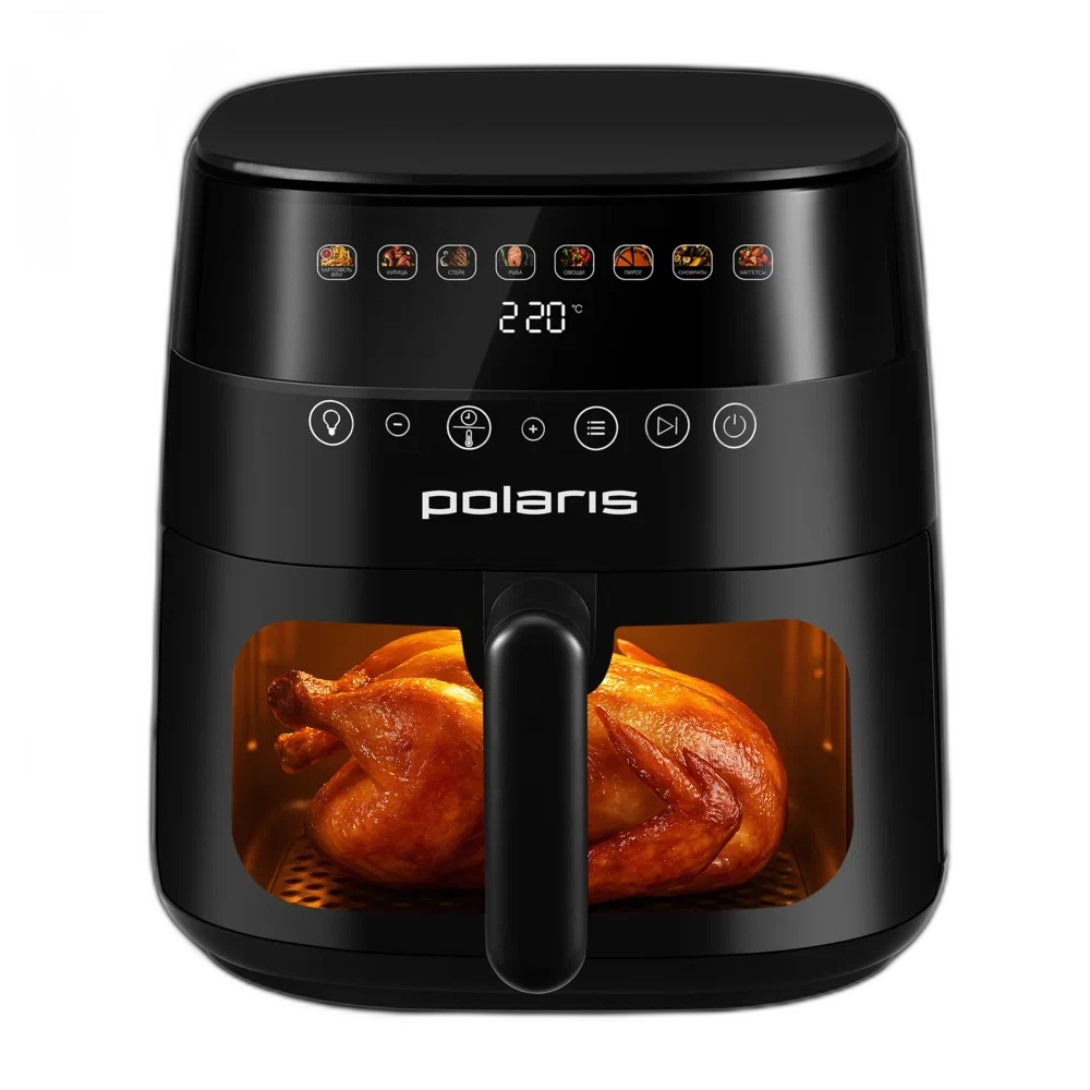 Polaris PAF 8003W Wi-Fi IQ Home — умный аэрогриль на 7,5 л с окном просмотра и управлением через приложение