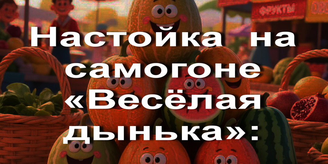 Настойка на самогоне «Весёлая дынька»: рецепт для хорошего настроения (и не только)