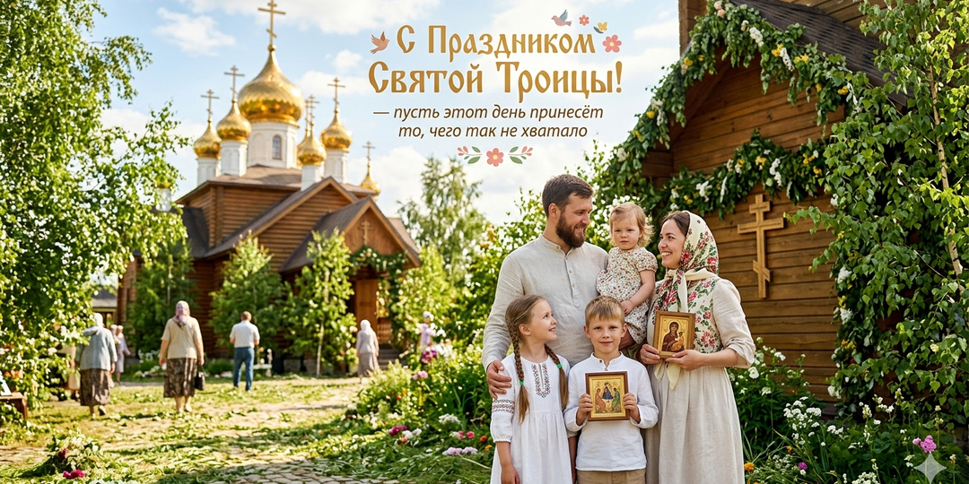С праздником Святой Троицы — пусть этот день принесёт то чего так не хватало