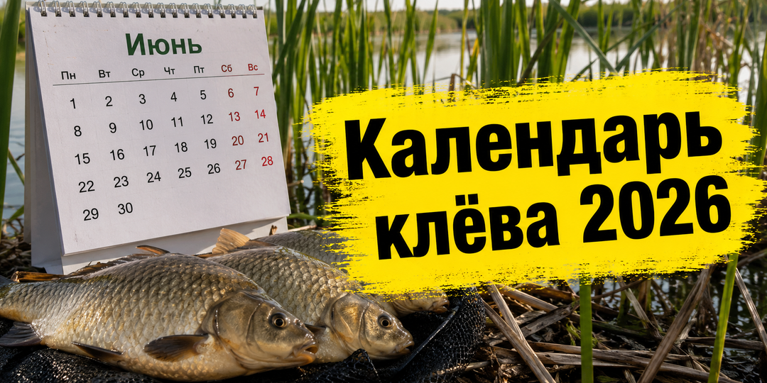 Календарь клева на июнь 2026 года. В какие дни лучше рыбачить
