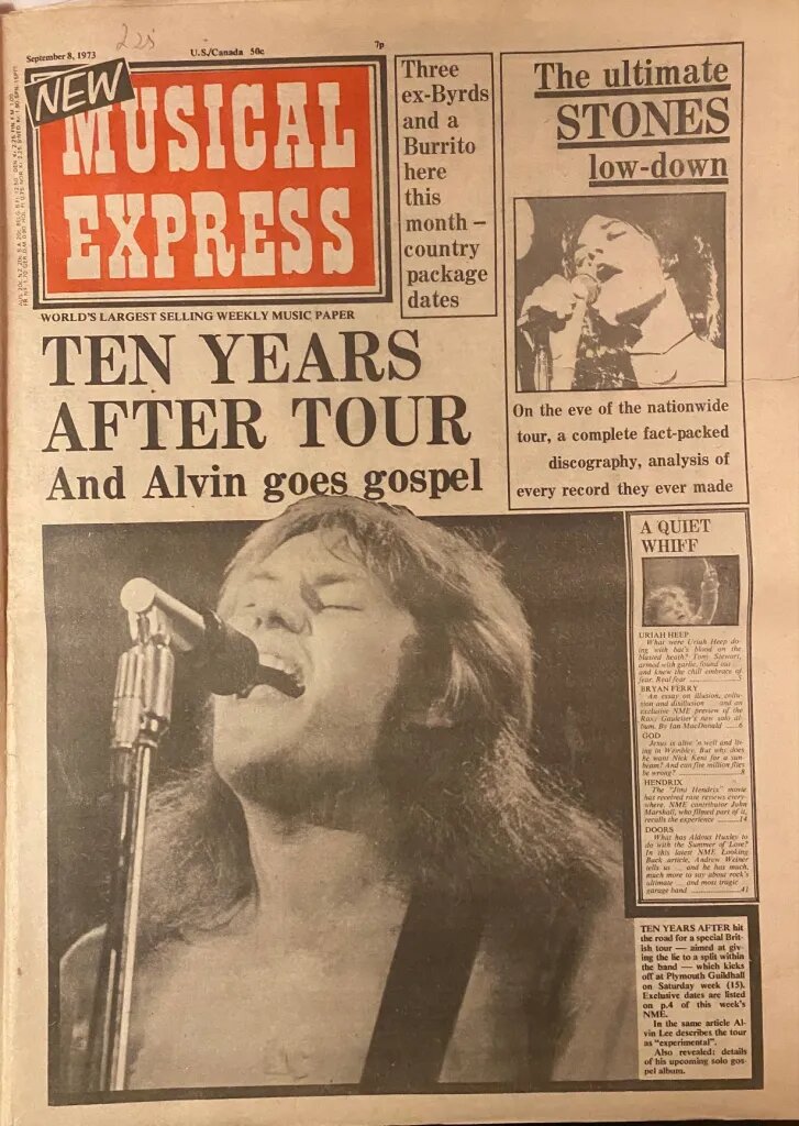 журнал New Musical Express от 8 сентября 1973 года