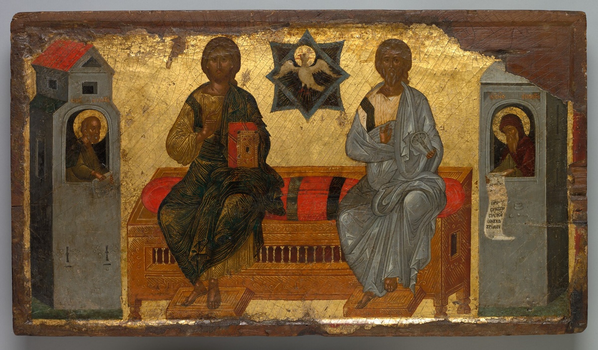 Новозаветная Троица: константинопольская икона, около 1450