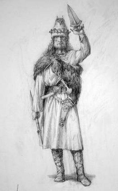 Реконструкция воина-гениоха.