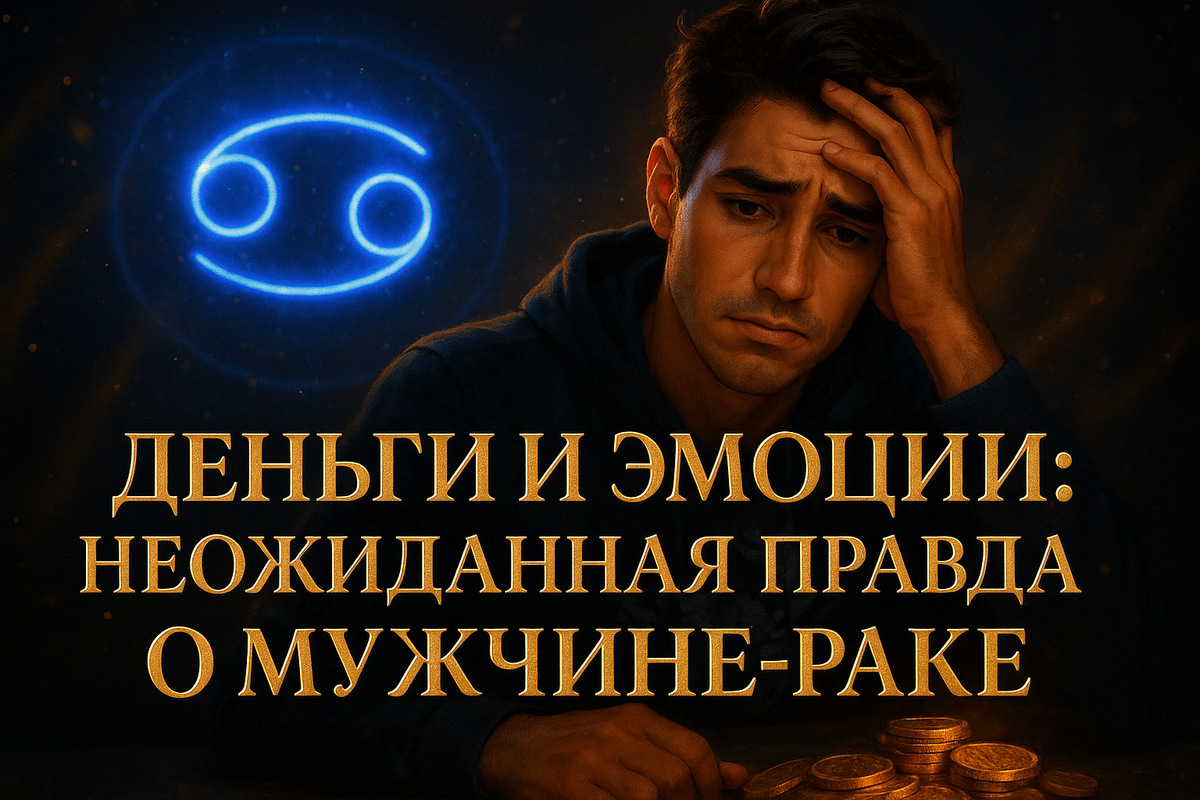 Деньги и эмоции мужчины Рака