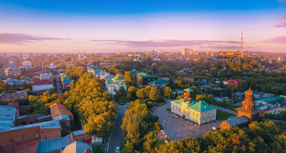 Томск. Панорама города.