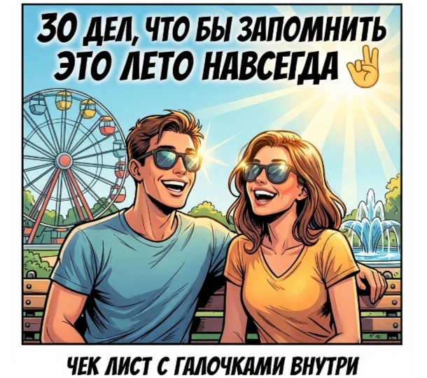 Летний список счастья: 30 дел, что бы запомнить это лето навсегда!