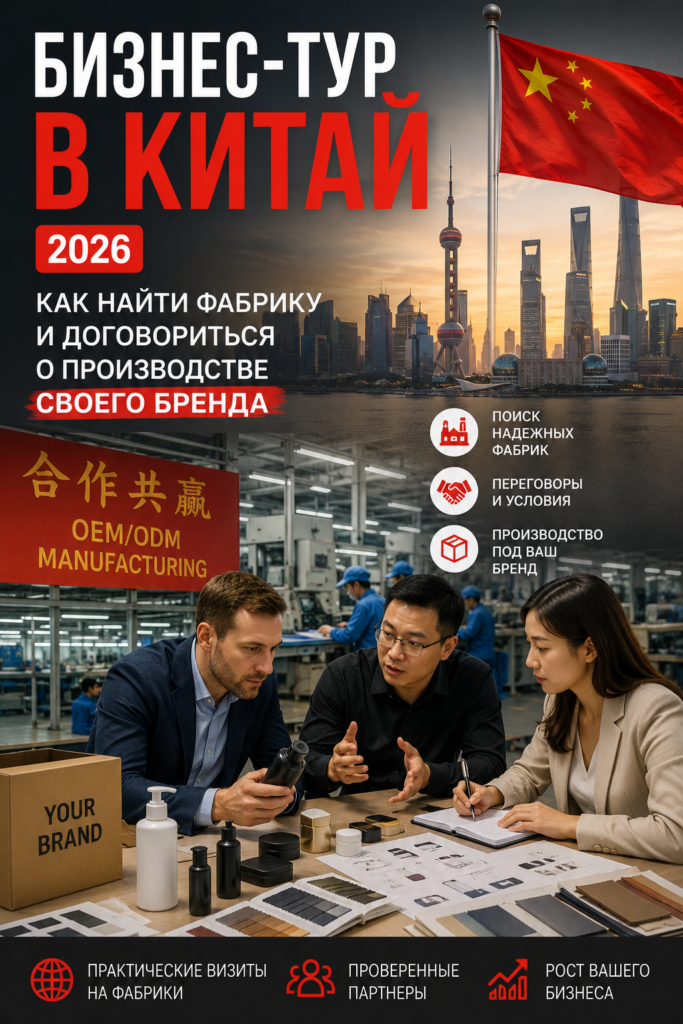    Бизнес-тур в Китай 2026: как найти фабрику и настроить фулфилмент поставок для Wildberries Рахим Танжариков
