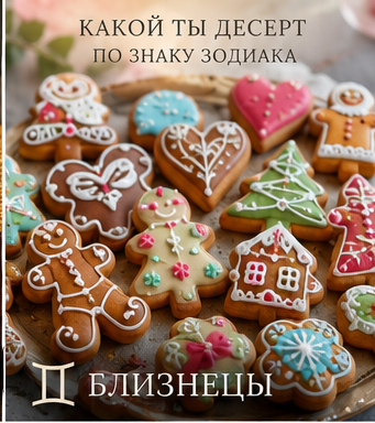 Какой ты десерт по знаку зодиака: Близнецы — пряники
